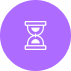 Clock icon representing time wasted